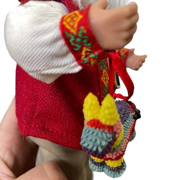 Mexican Santa Figure Piñata Sombrero Hanging Ornament Handcrafted RARE - Picture 16 of 16